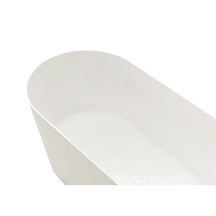 Freestanding Double Ended Stone Resin Solid Surface Bath 1650 x 700mm - Monaco