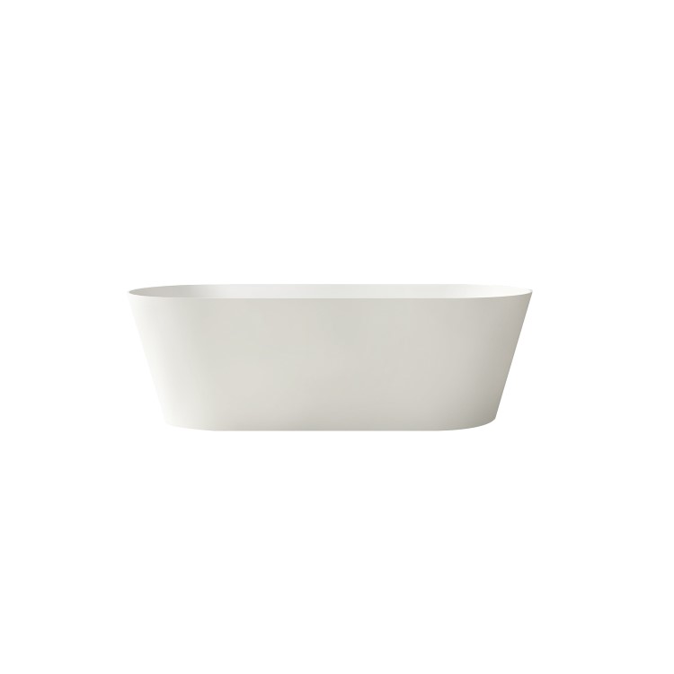 Freestanding Double Ended Stone Resin Solid Surface Bath 1650 x 700mm - Monaco