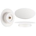 SSMWBWASTE Matt White Stone Resin Bath Waste Cover
