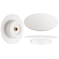 GRADE A1 - Matt White Stone Resin Bath Waste Cover