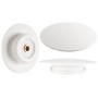 GRADE A1 - Matt White Stone Resin Bath Waste Cover