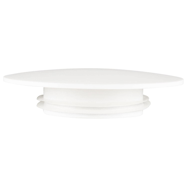 GRADE A1 - Matt White Stone Resin Bath Waste Cover