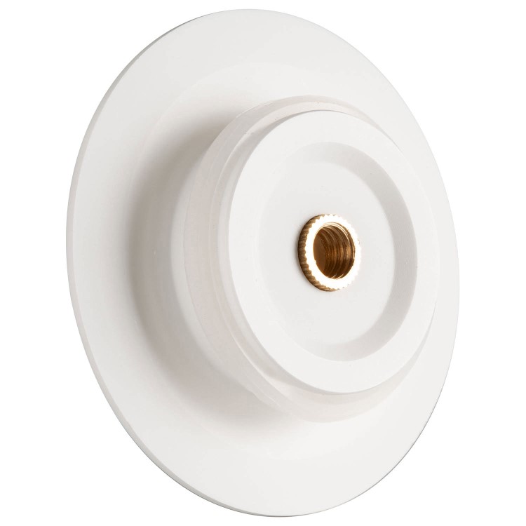 GRADE A1 - Matt White Stone Resin Bath Waste Cover