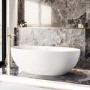 IMPERFECT - Freestanding Double Ended Stone Resin Solid Surface Bath 1700 x 750mm - Opal