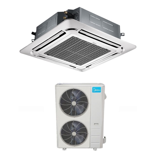 48000 BTU A/A+ Slim Ceiling Cassette Air conditioner with heat pump and 5 years warranty