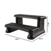 Universal Hot Tub Caravan Camper Anti-slip Steps in Black