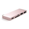 Satechi Passthrough USB 3.0-C Hub - Rose Gold