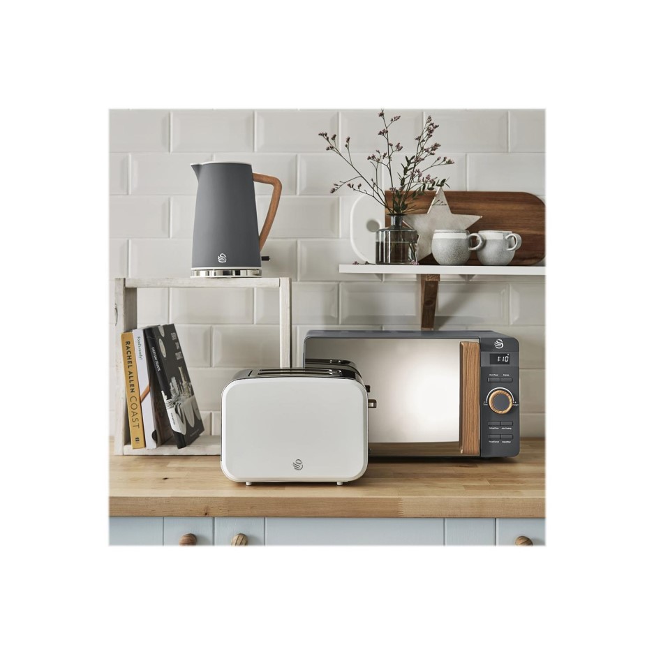 Swan Nordic 2 Slice Toaster Cotton White BuyItDirect.ie