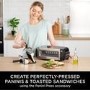 Refurbished Ninja ST200UK 3-in-1 Toaster Grill and Panini Press Black