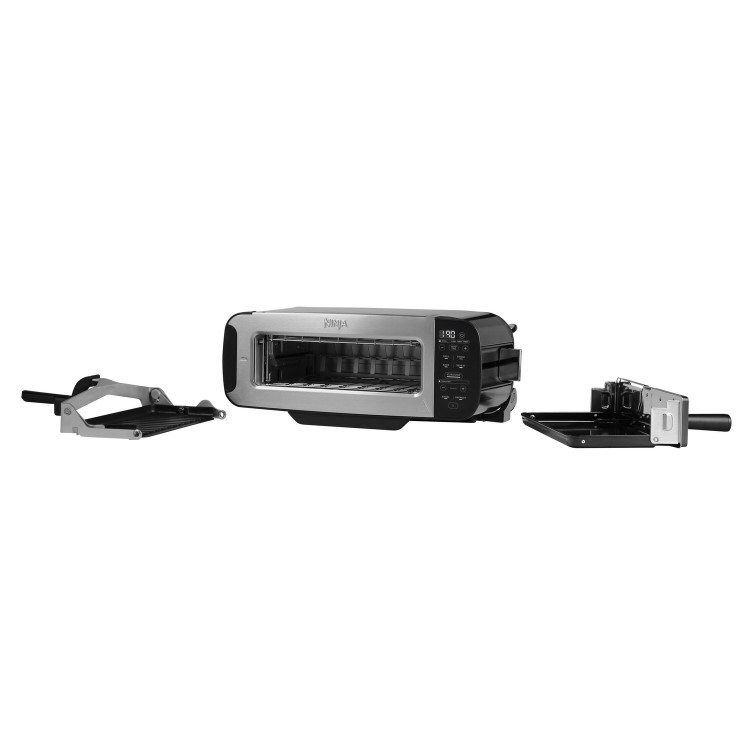 Refurbished Ninja ST200UK 3-in-1 Toaster Grill and Panini Press Black