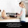 Refurbished Ninja ST200UK 3-in-1 Toaster Grill and Panini Press Black