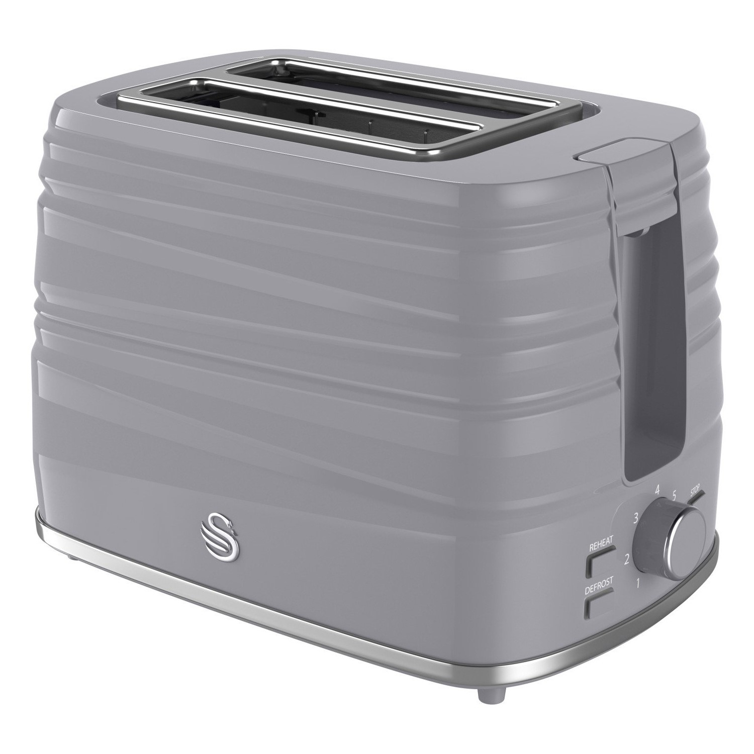 Swan ST31050GRN Symphony 2 Slice Toaster Grey BuyItDirect.ie