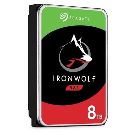 Box Opened Seagate IronWolf ST8000VN004 Internal Hard Drive 8TB 3.5" SATA 6Gb/s 7200 rpm buffer 256MB
