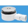 GRADE A1 - 90mm x 25mm Water Seal Slim Shower Trap with 1½" Solvent Weld Outlet