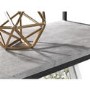 Tall Black Metal Open Bookcase with Faux Concrete Shelves - Julian Bowen
