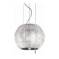 Refurbished Elica STAR Designer 47cm Ceiling Mounted Cooker Hood Stainless Steel & Glass
