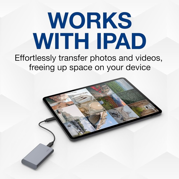 LaCie Mobile Secure 2TB USB-C 3.2 Gen 2 External SSD