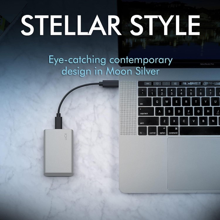 LaCie 2TB USB-C PExternal Portable SSD