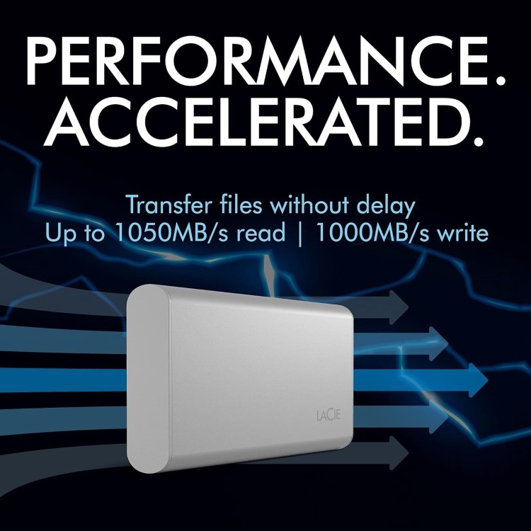 LaCie 2TB USB-C PExternal Portable SSD