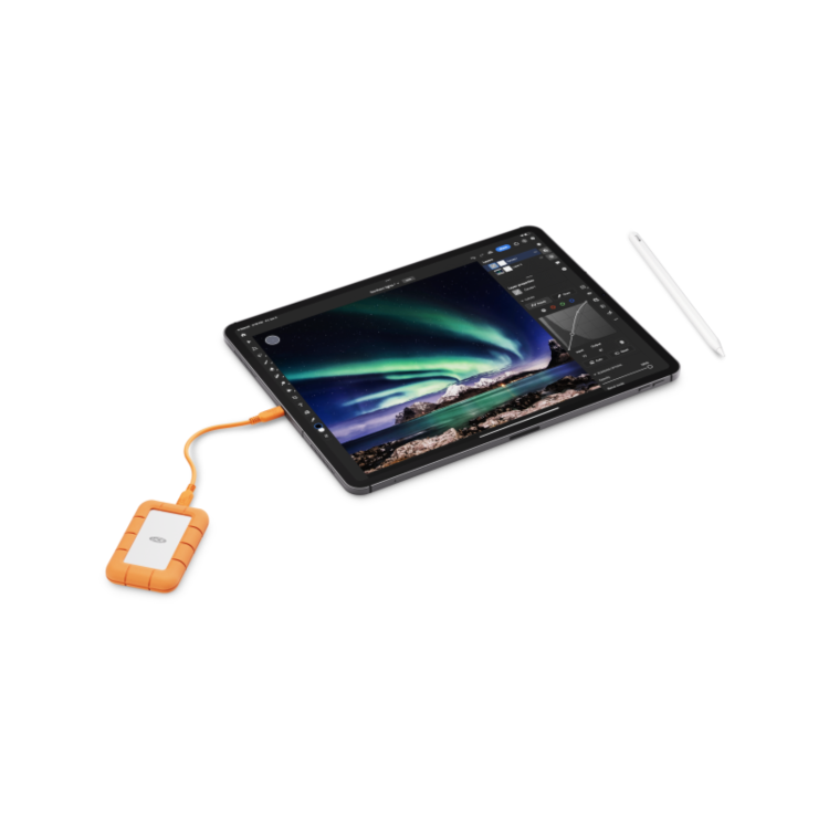 Lacie 2TB External SSD Grey, Orange