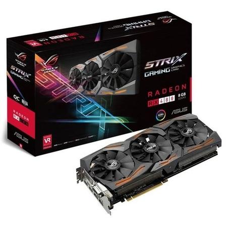 GRADE A1 - ASUS STRIX Radeon RX 480 8GB GDDR5 Graphics Card