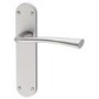 Internal Pearl Nickel Lever Fire Door Handle with Latch and Hinges Pack - 75mm Latch - Struma - XL Joinery