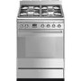 Refurbished Smeg Concert SUK61MX9 60cm Dual Fuel Cooker Stainless Steel