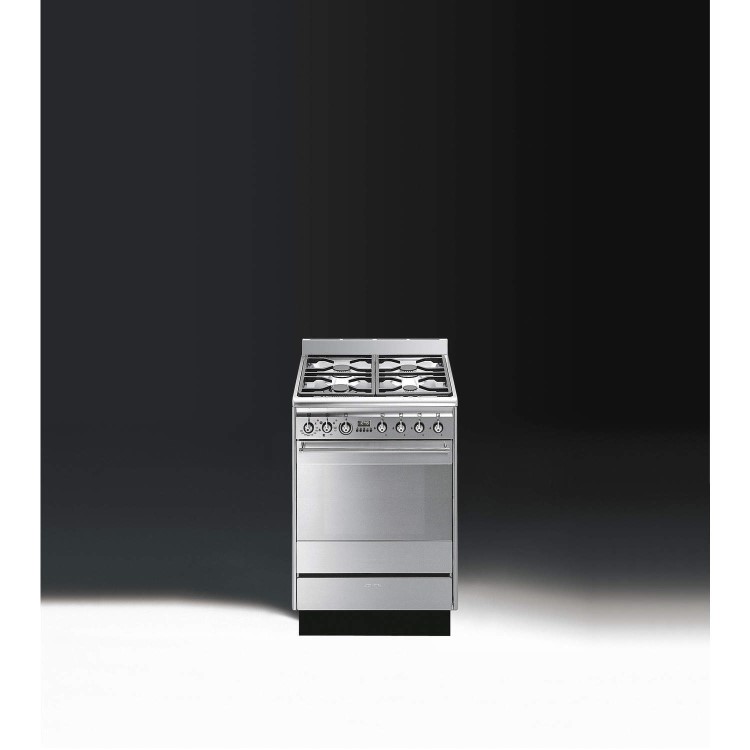 Smeg SUK61MX8 Concert 60cm Single Oven Dual Fuel Cooker - Stainless Steel
