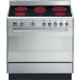 Refurbished Smeg Concert SUK91CMX9 90cm Electric Single Oven Range Cooker Stainless Steel