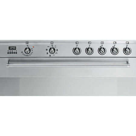 Refurbished Smeg Concert SUK91CMX9 90cm Electric Single Oven Range Cooker Stainless Steel