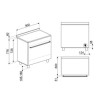 Smeg SUK91CMX9 Concert 90cm Electric Single Oven Range Cooker - Stainless Steel