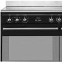 Refurbished Smeg Concert SUK92CBL9 90cm Electric Range Cooker with Ceramic Hob Black