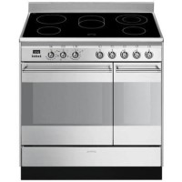 Smeg Concert 90cm Electric Range Cooker - Stainless Steel