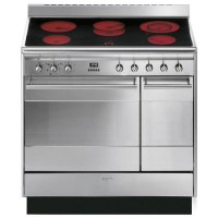Refurbished Smeg Concert SUK92CMX9 90cm Electric Range Cooker Stainless Steel