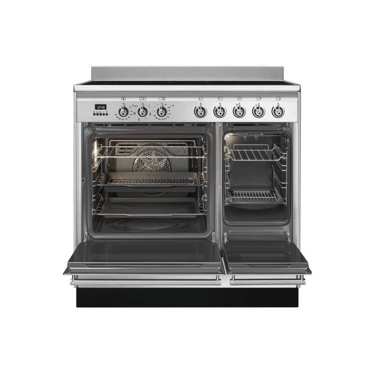 Smeg Concert 90cm Electric Range Cooker - Stainless Steel