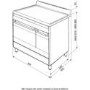 Refurbished Smeg Concert SUK92CMX9 90cm Electric Range Cooker Stainless Steel