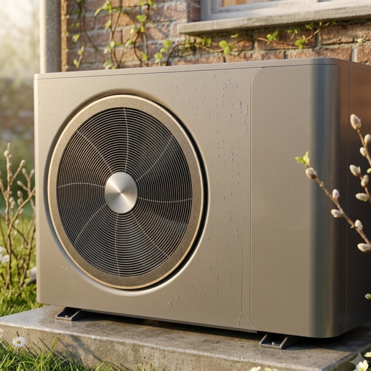 SUPERHEAT MCS Certified 10kW R32 Inverter Air Source Smart Heat Pump – Max Water Temp 60C
