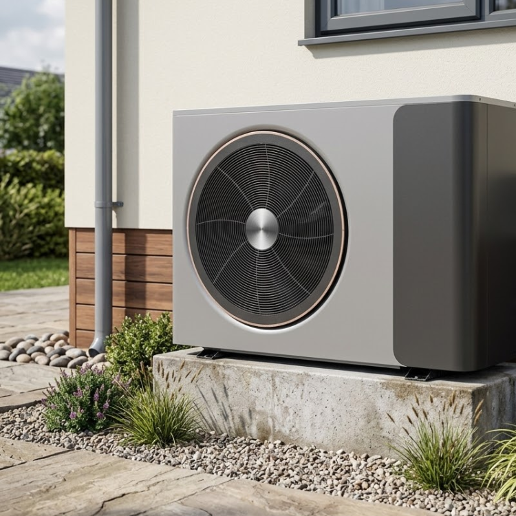 SUPERHEAT MCS Certified 12kW R32 Inverter Air Source Smart Heat Pump – Max Water Temp 60C