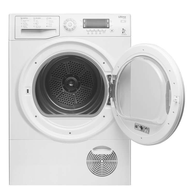 Hotpoint SUTCDGREEN9A1 Ultima 9kg Freestanding Heat Pump Condenser Tumble Dryer - Polar White