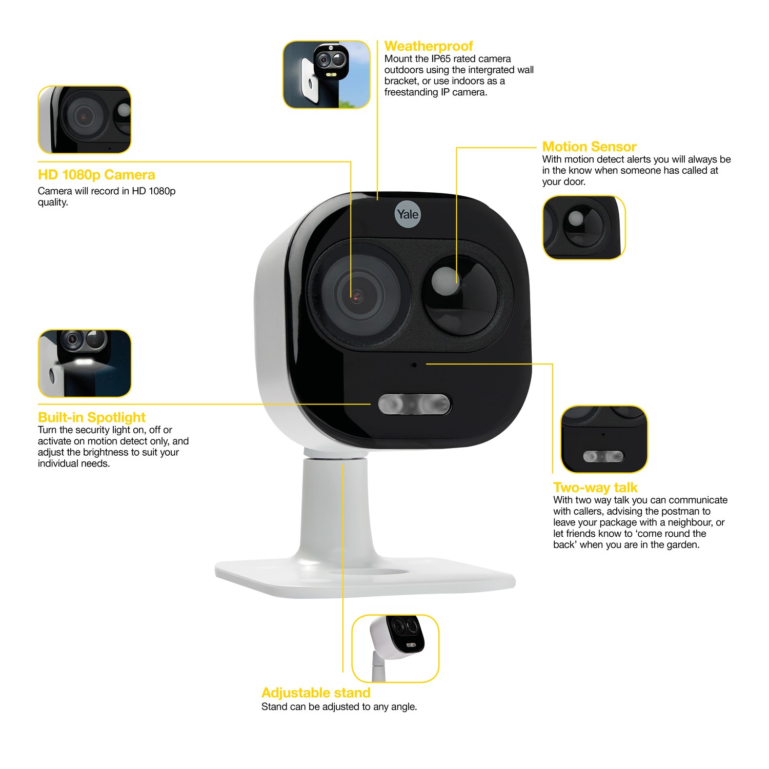 yale full hd1080p wired outdoor camera