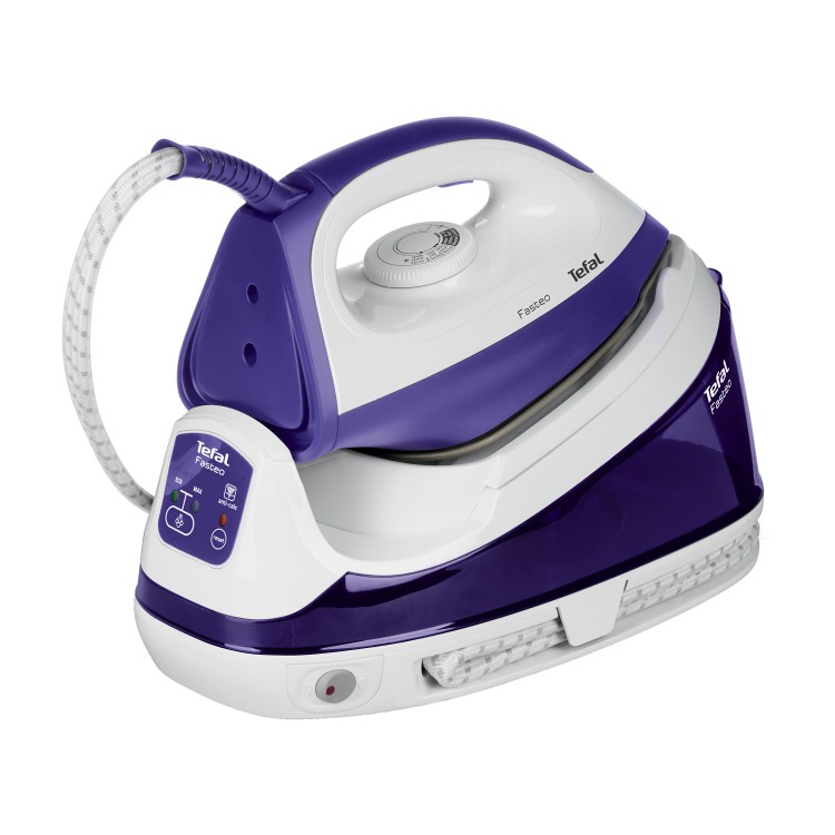 Tefal SV6020 Fasteo 2200W Steam Generator Iron - White And Purple