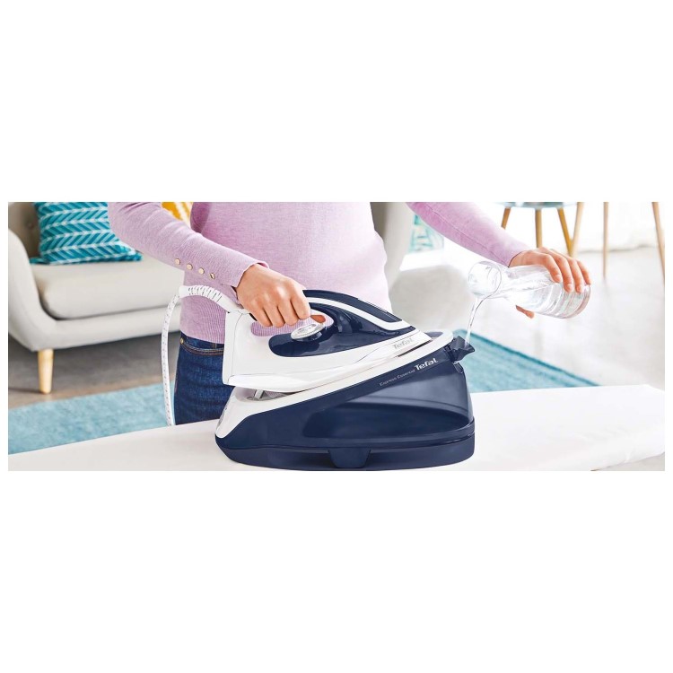 Tefal Express Essential Steam Generator Iron - White & Blue