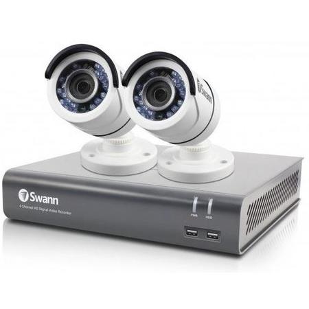 GRADE A1 - Swann CCTV System - 4 Channel 1080p DVR with 2 x 1080p Cameras & 1TB HDD