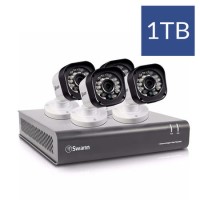 Swann CCTV System - 4 Channel 720p HD DVR with 4 x 720p HD Motion Sensing Cameras & 1TB HDD  Swann CCTV System - 4 Channel 720p HD DVR with 4 x 720p HD Motion Sensing Cameras & 1TB HDD