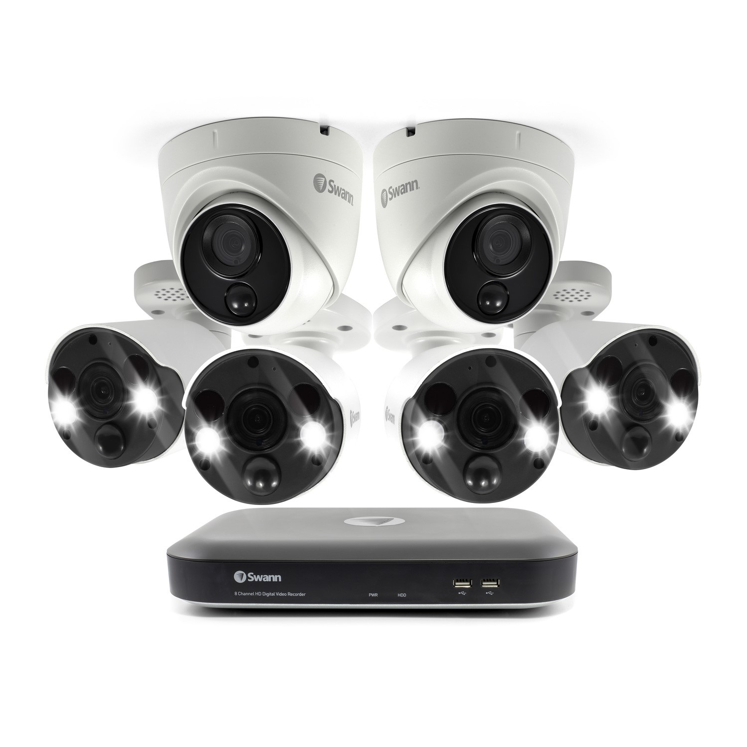 swann 2tb 4k dvr 6 camera cctv system