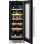 AEG 18 Bottle Single Zone Built in Wine Cooler - Black Framed Glass Door