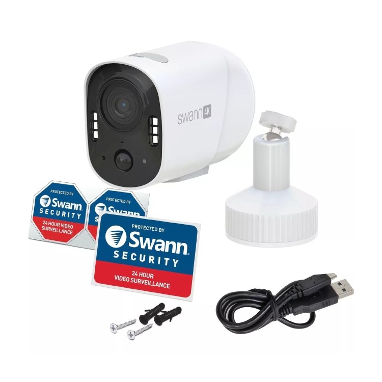 Swann Wireless with 2-way Talk Siren & Heat + Motion Detection Security Camera - 1 Pack