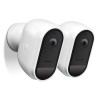Swann 1080p HD Wireless WiFi Facial Recognition Night Vision White Camera - 2 Pack