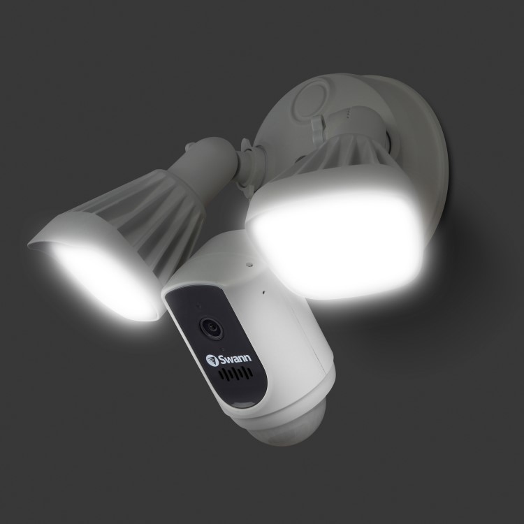 Box Opened Swann 1080p Gen 2 Floodlight Camera with 30 Metre Coloured Night Vision