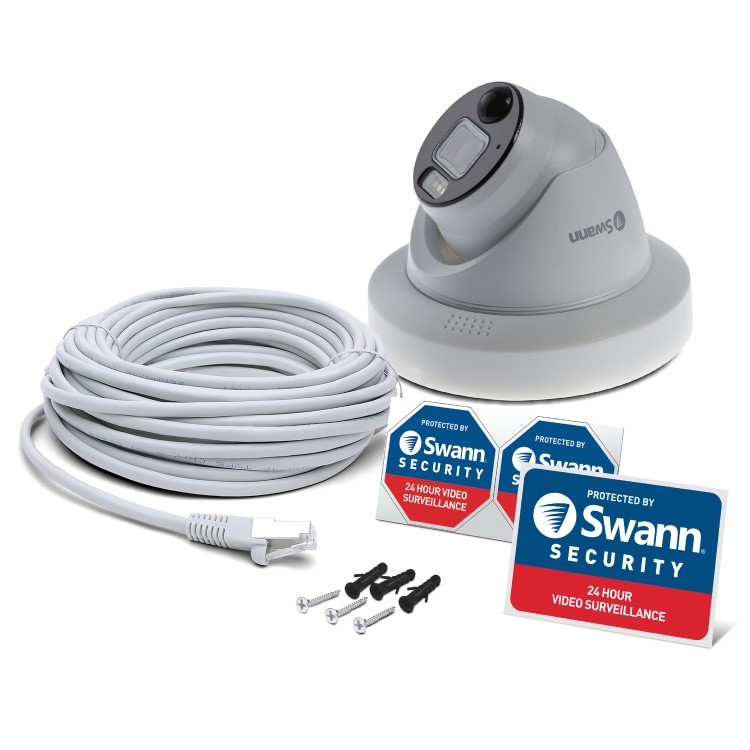 Swann Enforcer 4K Ultra HD Heat & Motion Sensing IP Dome Camera - 1 Pack